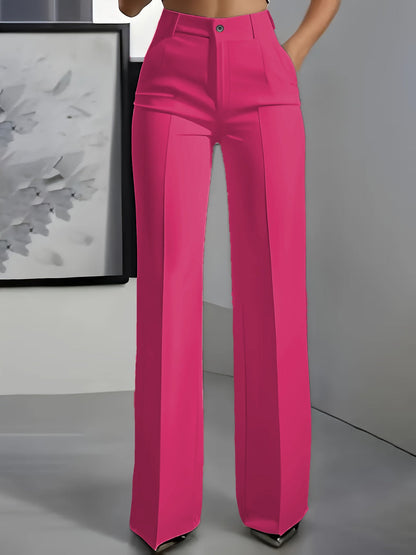Pantalon blanc femme,chic et minimaliste