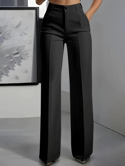 Pantalon blanc femme,chic et minimaliste
